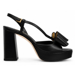 SO CHIC BOW PLATFORM SANDALS ANNALISA 35270 01-BLACK