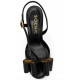 SO CHIC BOW PLATFORM SANDALS ANNALISA 35270 01-BLACK