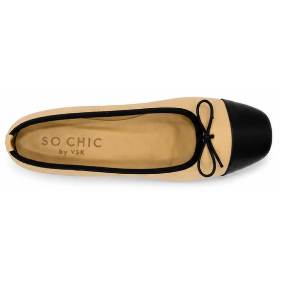 SO CHIC BY VSK CELINE FLATS 5238 06-BEIGE