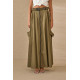 SOUVENIR GONNA MAXI SKIRT F39X0071 MILITARE 