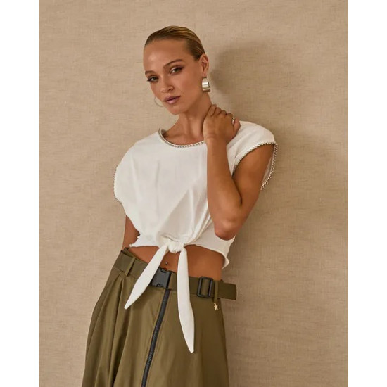 SOUVENIR GONNA MAXI SKIRT F39X0071 MILITARE 