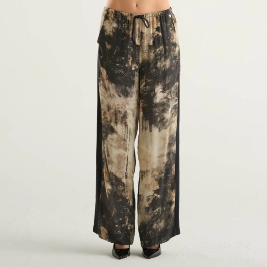 SOUVENIR WIDE LEG TROUSERS S39M0291 SABBIA 