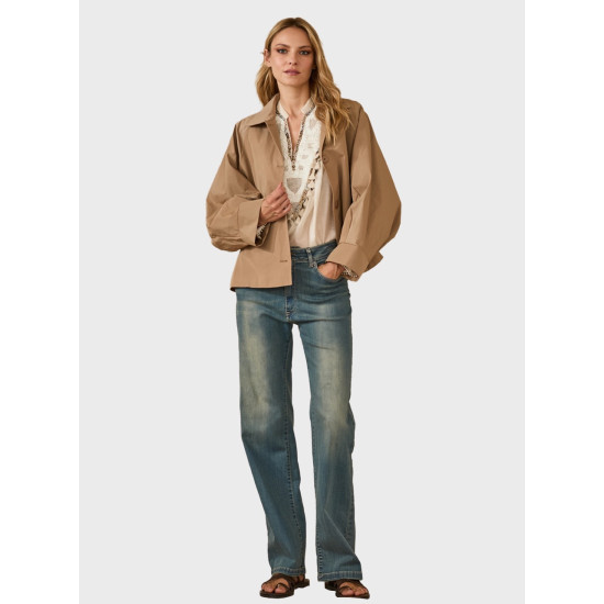 SOUVENIR TRENCH LIGHTWEIGHT JACKET W39S0241 BEIGE