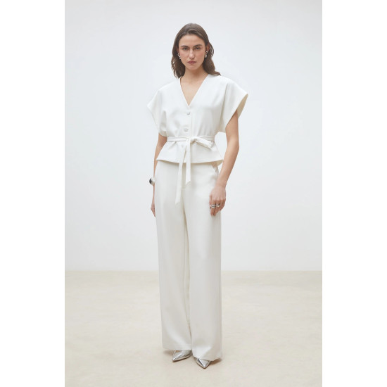 SUNCOO BLOUSE LAZLO S26C07305 01-BLANC CASSE 