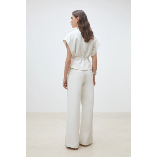 SUNCOO BLOUSE LAZLO S26C07305 01-BLANC CASSE 