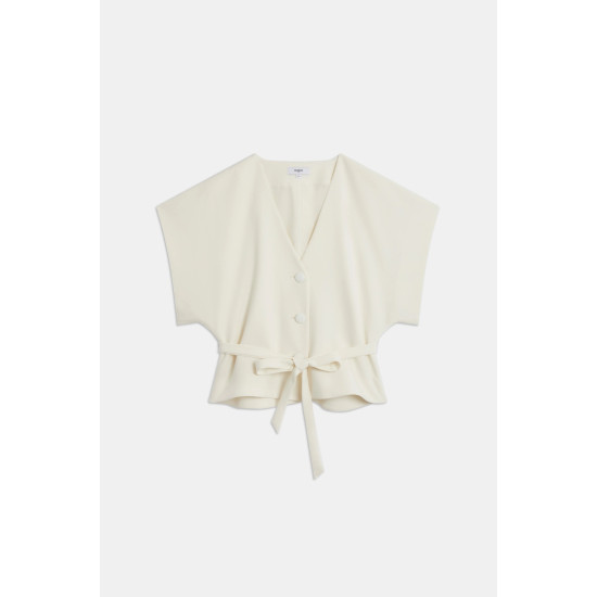 SUNCOO BLOUSE LAZLO S26C07305 01-BLANC CASSE 