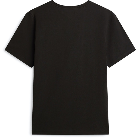 TOMMY HILFIGER BRAND LOVE TEXT STACK TEE MW0MW42367 BDS-BLACK 