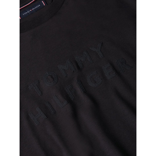 TOMMY HILFIGER MIX MEDIA INTERLOCK TEE MW0MW42380 BDS-BLACK 
