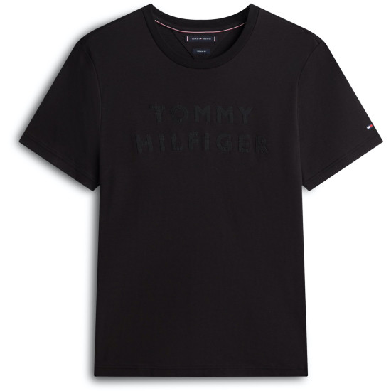 TOMMY HILFIGER MIX MEDIA INTERLOCK TEE MW0MW42380 BDS-BLACK 