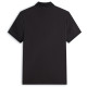 TOMMY HILFIGER JACQUARD HIDDEN PLACKET REG PO MW0MW42760 BDS-BLACK 