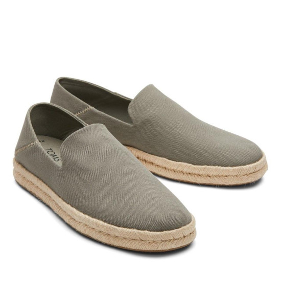 TOMS VTVR GRY SUEDE MN SANTGO ESPADRILLE 10019861 GREY