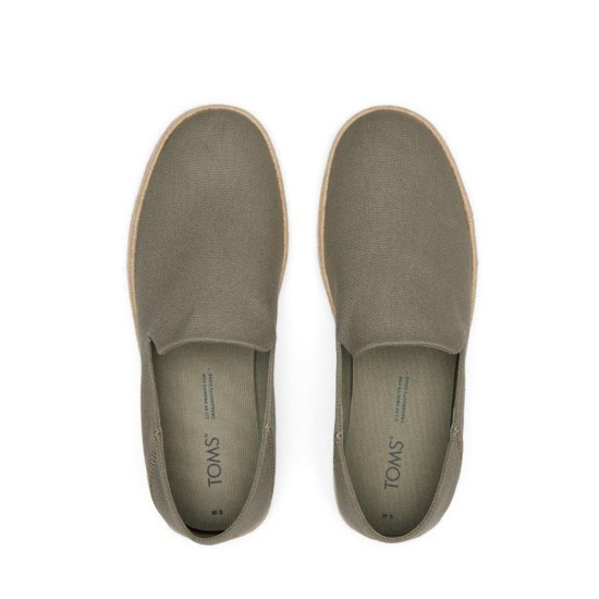 TOMS VTVR GRY SUEDE MN SANTGO ESPADRILLE 10019861 GREY