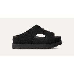 UGG GOLDENSTAR HI CUTOUT SLIDE SANDAL 1175132 BLACK