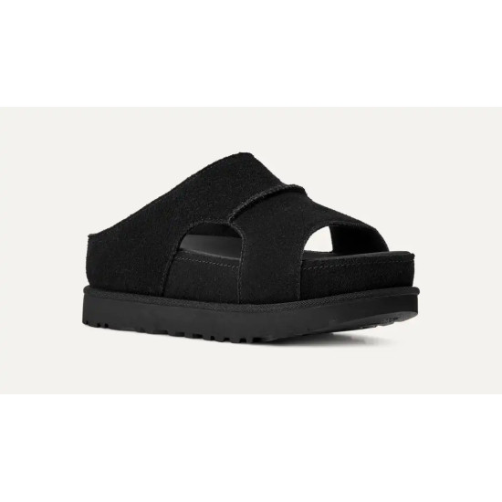UGG GOLDENSTAR HI CUTOUT SLIDE SANDAL 1175132 BLACK
