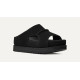 UGG GOLDENSTAR HI CUTOUT SLIDE SANDAL 1175132 BLACK