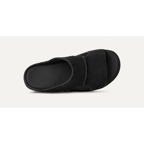 UGG GOLDENSTAR HI CUTOUT SLIDE SANDAL 1175132 BLACK